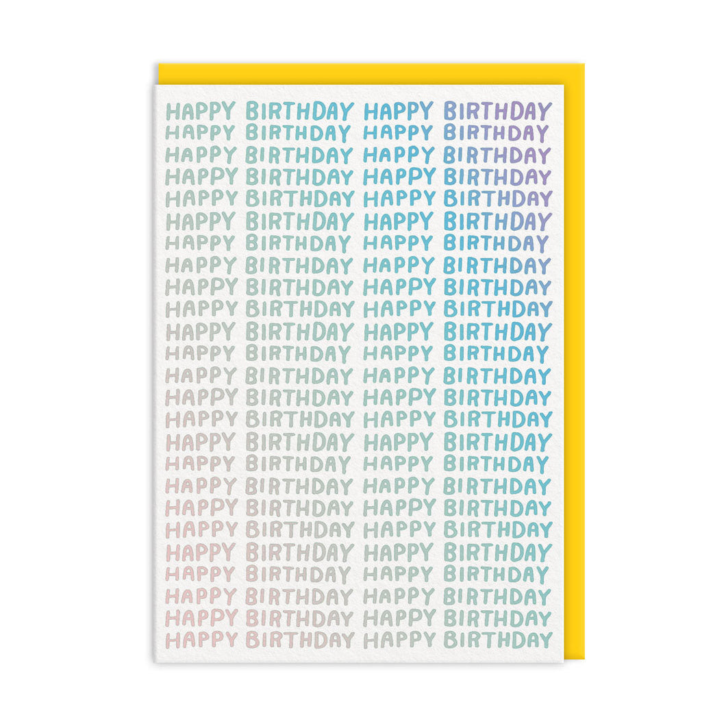 Birthday Happy Birthday Card