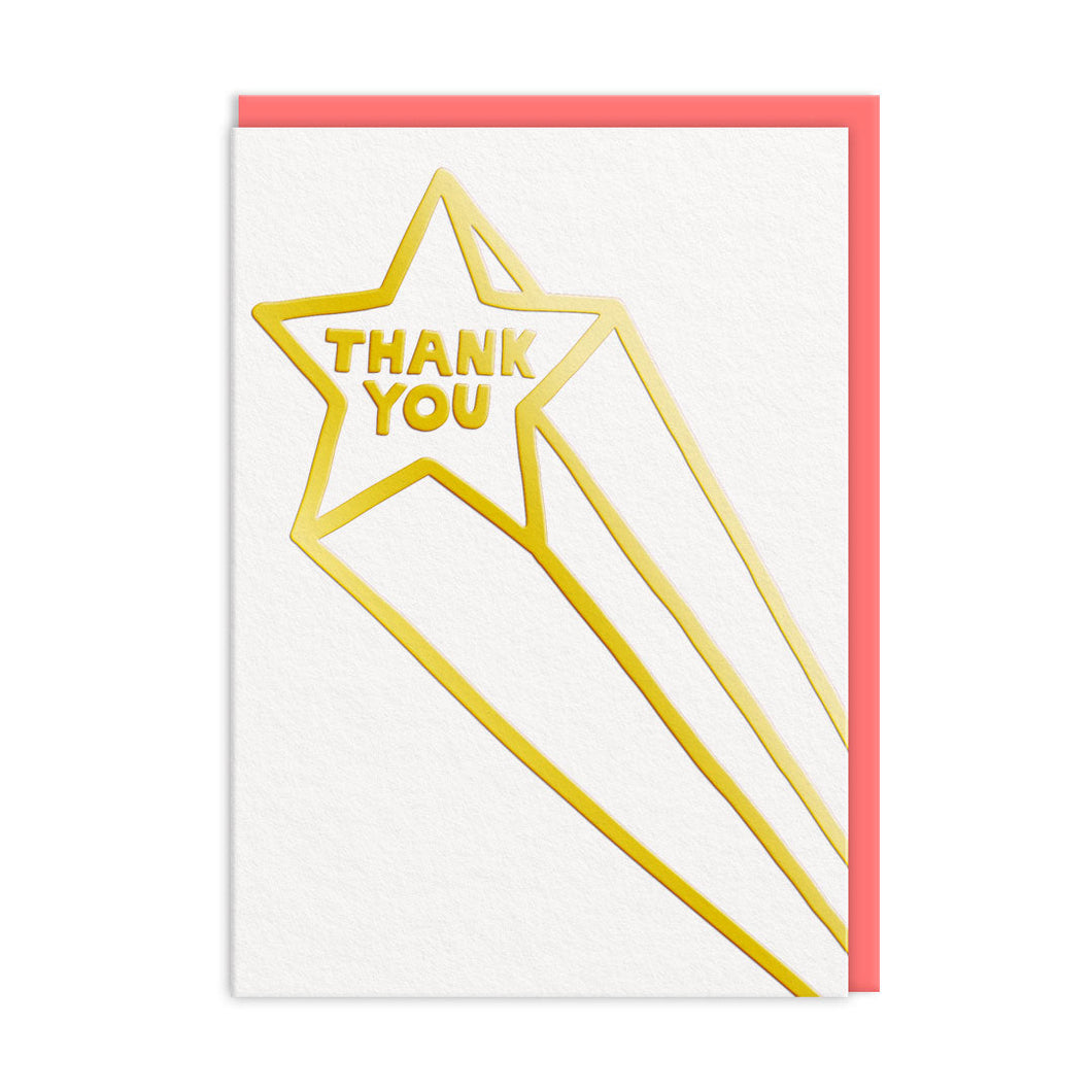 Thank You Gold Star Card