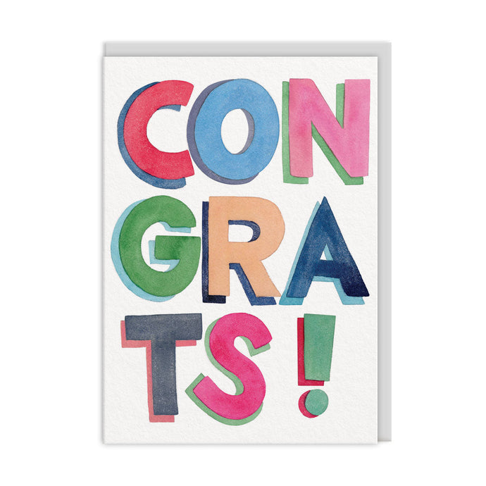 Congratulations Lettering Card