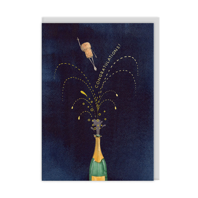 Congratulations Champagne Card
