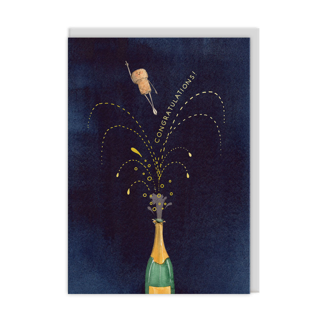 Congratulations Champagne Card