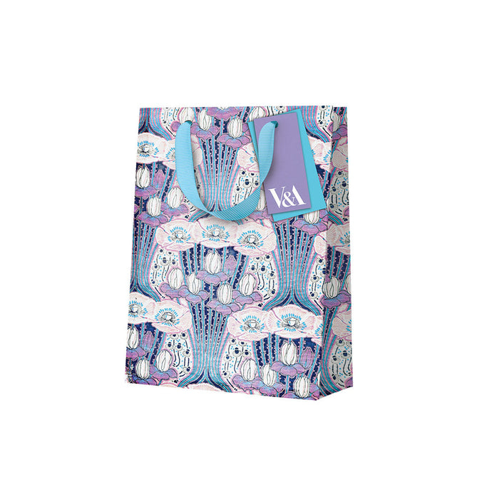 Neon Floral Art Deco Floral Small Gift Bag