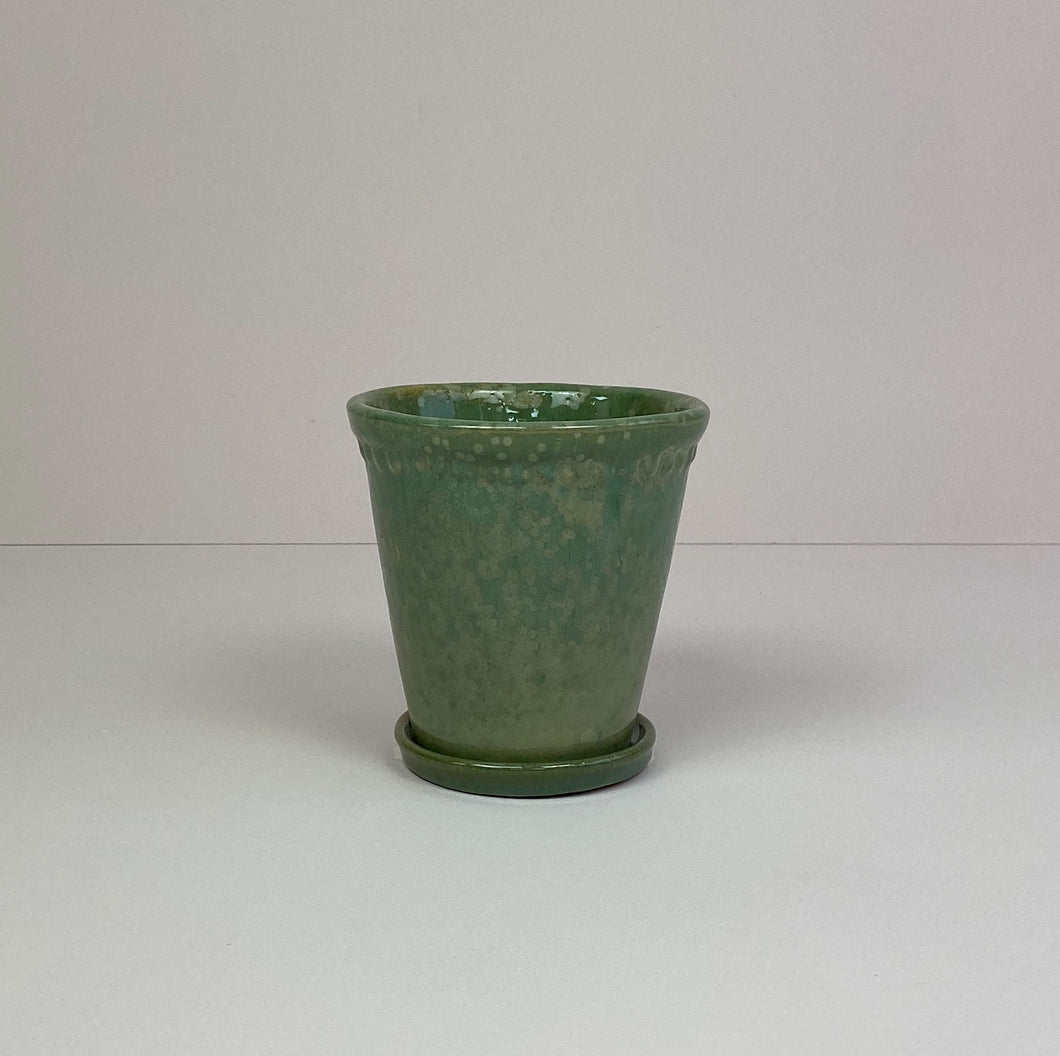 Pot & Saucer Green