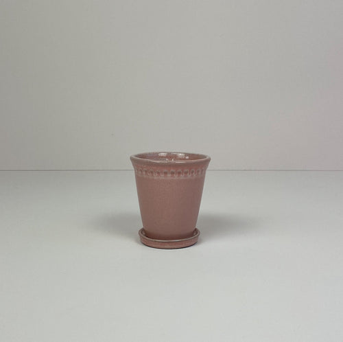 Small Pot & Saucer Pink