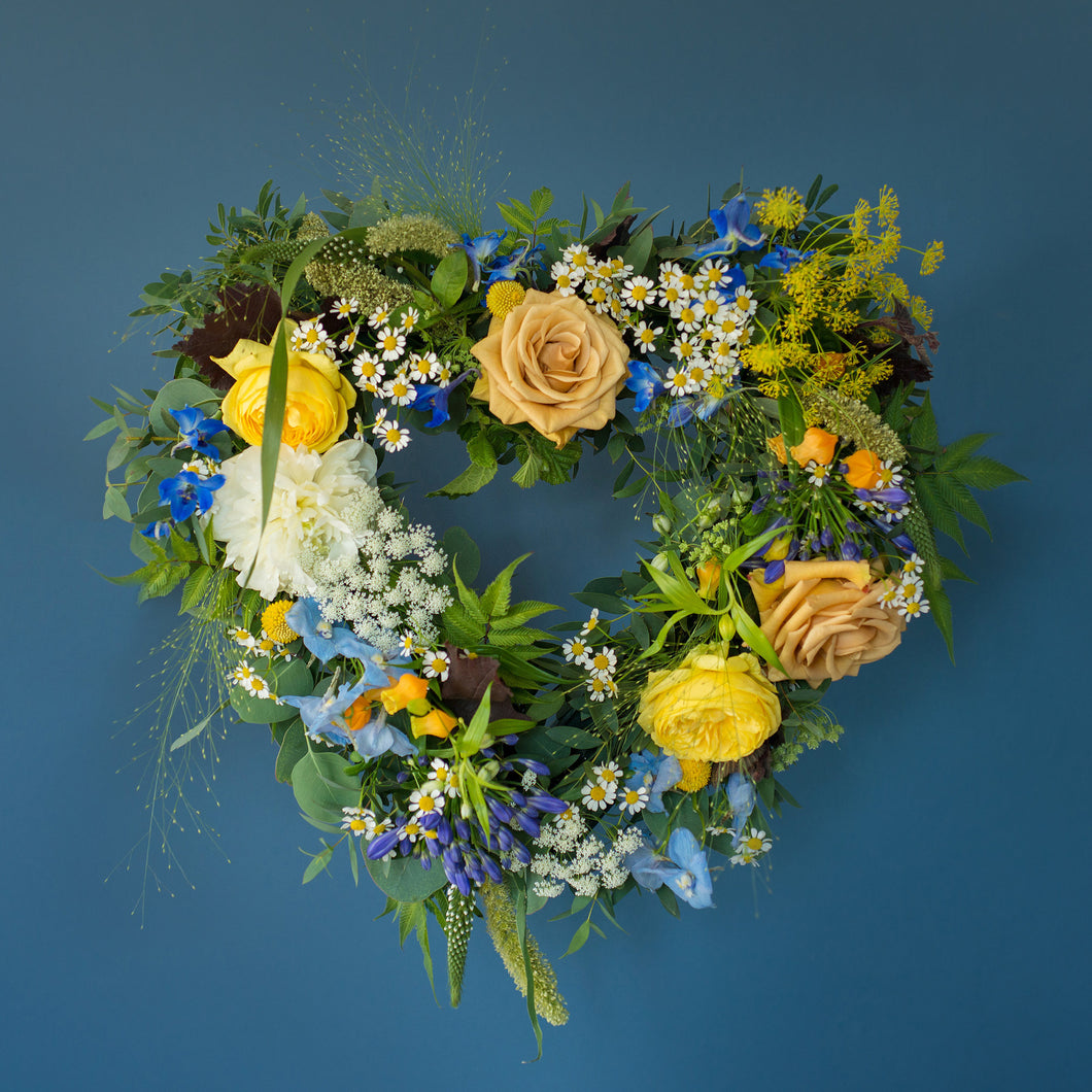 Mr Fisher Heart Wreath