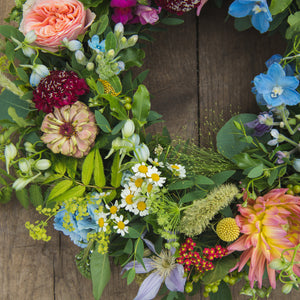 Celebration in Colour Floral Wreath
