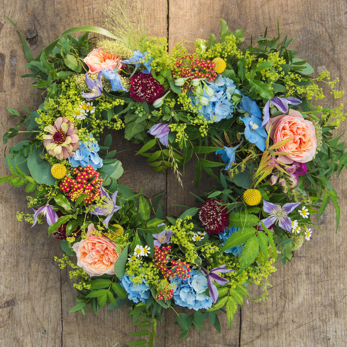 Celebration in Colour Heart Wreath