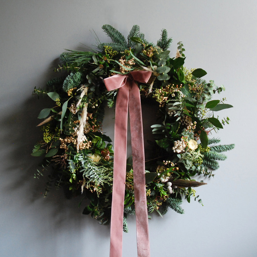 White Christmas Wreath