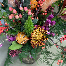 Christmas Pudding Vase Arrangement