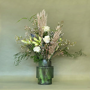 White Christmas Vase Arrangement