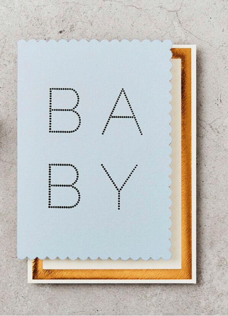 BABY CARD GREEN by KATIE LEAMON
