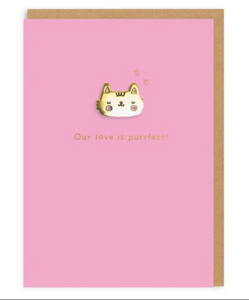 Our love is purrfect Greeting Card by OHH DEER