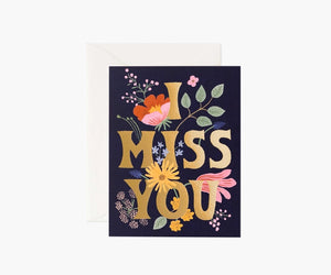 I Miss You card