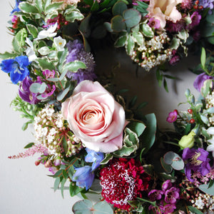 Cottage Garden Heart Wreath