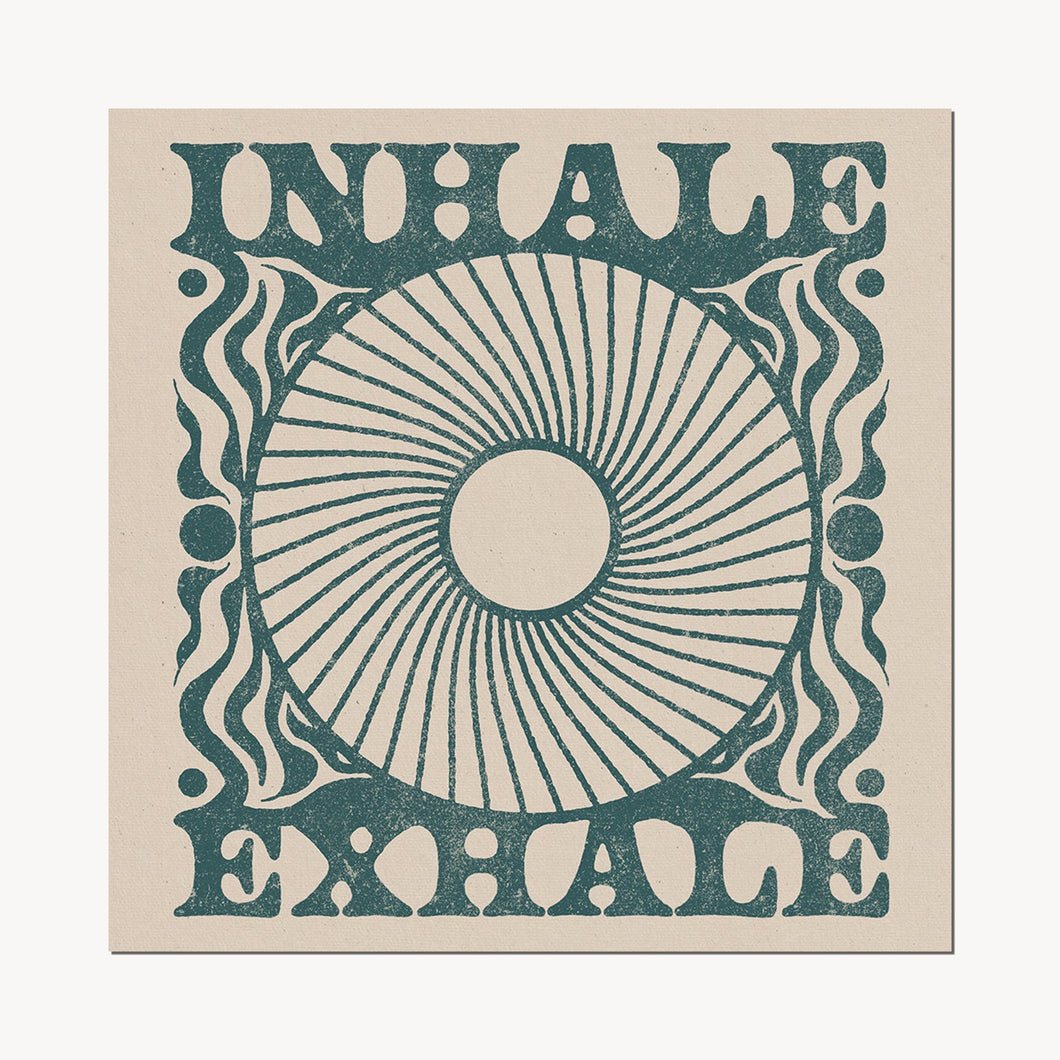 Inhale exhale print from cai & jo