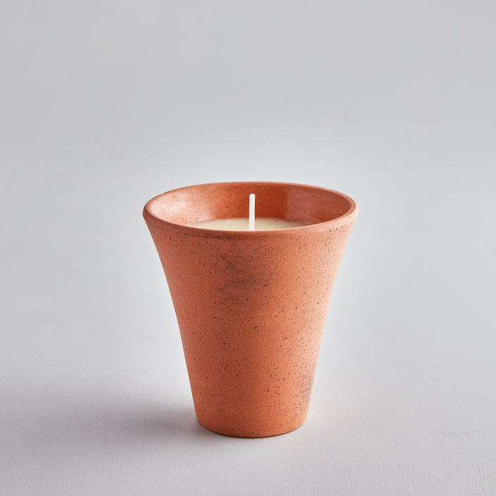 Large Potted Candle Lavender st eval