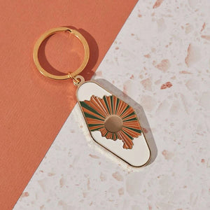 Sun and Clouds Keychain