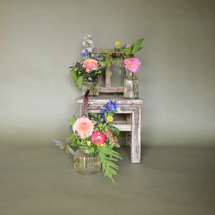 Festival Flowers in Bottles & Jars