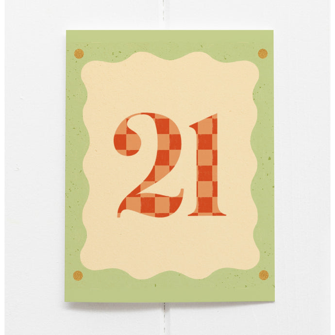 21st Birthday Card From Olive & Company