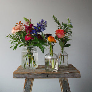 Bottles + Blooms subscription flowers