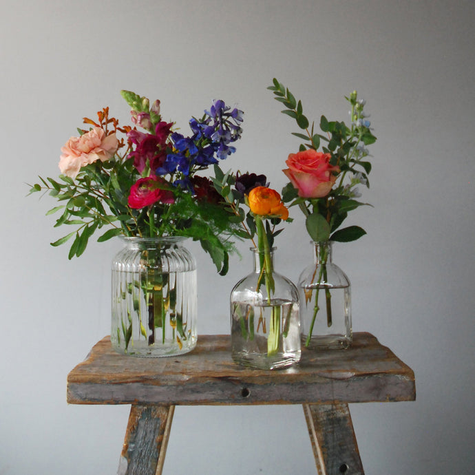 Bottles + Blooms subscription flowers